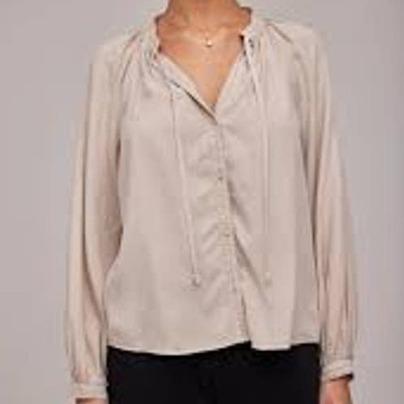 Bella Dahl Raglan Full Sleeve Button Down B4995-F16-303 Tan High Desert Large L - Picture 1 of 5